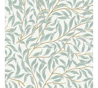 Mounting UP Light Green Willow Leaf Peel and Stick Wallpaper Removable Vinyl Waterproof Contact Self Adhesive Wall Paper for Desk, Kitchen Cabinets, Bathroom, Bedroom Decor 17.3" x 118" L5265-3