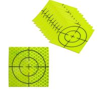 Mountlaser 20pcs 60x60mm Fluorescent Yellow Survey Reflective Tape
