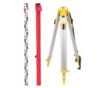 Mountlaser 3M Telescopic Levelling Staff & Surveying Tripod Set