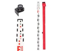Mountlaser 5m Professional Aluminium Leveling Rod - Single-Sided Metric Scale with Height Measurement, Heavy-Duty for Surveyors, Builders & DIY