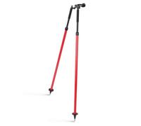 Mountlaser Aluminum Bipod for Prism Poles, Bipod Surveying Thumb Release, 6FT/1.8M Length Adjustable Height Bipod for Land Surveying Total Stations, Red