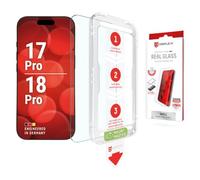 MountMaster Crystal Clear Glass Screen Protector for iPhone 18 Pro/for 17 | DISPLEX Real Glass, Screen Protector, Shatterproof, Scratch-Resistant, Anti-Shock, Case Friendly, MountMaster 3 Second