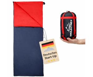 MOUNTREX® Sleeping Bag - Small Pack Size & Ultralight (730 g) Summer Blanket Sleeping Bag - Camping, Travel, Festival - Couplable