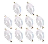 MOUNTTU 10Pcs Casting Bubble, Buoyancy Adjustable Water-Fillable Plastic Bubble Float, Easy to Use Clear Water Bobbers for Fishing Clear Bobbers for Fishing