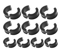 MOUNTTU 10Pcs Handlebar Spacers for Bike, 22.2/25.4mm to 31.8mm Bike Handlebar Extender, Lightweight Rubber Mount Clamp Spacer Bicycles Shims Conversion
