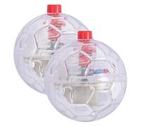 MOUNTTU 2Pcs Cat Balls Ghost Hunting Safe Clear Plastic Wear-Resistant Interactive Flash LED Cat Ball Toy for Indoor Pets Play & Exercise
