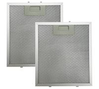 MOUNTTU 2PCS Range Hood Filter Replacement, 9x10 Inch 5-Layer Aluminum Mesh Hood Vent Filter with Buckle Stove Vent