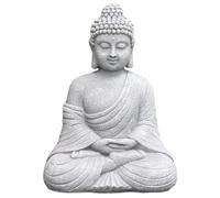 MOUNTTU Buddha Statue Outdoor 9'' Sitting Garden Buddha Statues Decor Weather Resistant Resin Meditating Ornaments for the Home Decor for Patio Deck Entryway Hallway