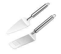 MOUNTTU Cake Spatulas Set Stainless Steel Wedding Cake Cutter Multi-functional Pie Server for Lasagna Cutting 2Pcs Pie Server Cake Knife Cake Serving Set Cake Spatulas
