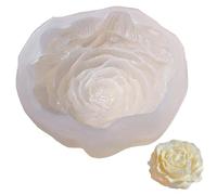 MOUNTTU Candle Molds 6.7 Inch Large Size 3D Peony Shape DIY Decorative Silicone Molds for Candles Aromatherapy Soap Epoxy Resin
