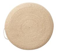 MOUNTTU Floor Pillow 15.8x3.9'' Natural Pucao Safe & Breathable Floor Cushions Handwoven Round Cushion for Yoga Meditation Window Pad Tatami Cushion