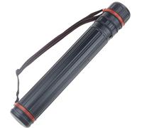 MOUNTTU Poster Tube with Strap 17.7-29.5" Telescopic Drawing Tube with Swivel Cap Waterproof Portable Plastic Blueprint for Artworks, Scrolls, Documents Poster with Strap Drawing