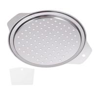MOUNTTU Spaetzle Maker Food Grade Stainless Steel Noodle Maker 10.7 Dia. Round Gnocchi with Scraper Traditional German Egg Noodle Pan Pot Spaghetti Strainer