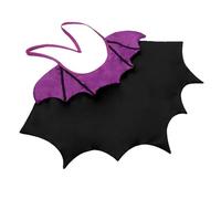 MOUNTTU Vampire Cat Costume, Bat Wing Cape Pet Halloween Costumes with Tie, Halloween Cosplay Vampire Cloak for Small Dogs & Cats, Purple Pet Costumes Cat