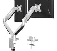 MOUNTUP Dual Monitor Desk Mount, Die-Cast Aluminum Fully Adjustable Double Monitor Arm, Computer Monitor Stand Fits 2 Screen 17 to 32 inch - Each Arm Holds 4.4-19.8LBS, MU0024