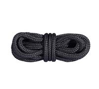 Mountval Laces, Performance Shoe Laces For Hiking And Outdoor Boots, Ultra Strong, Made In Europe, 1 Pair (180 Cm - 72 Inch - 7 To 9 Eyelet Pairs / 91 - Black)
