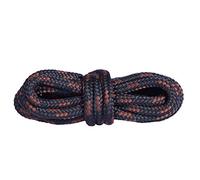 Mountval Laces, Performance Shoe Laces For Hiking And Outdoor Boots, Ultra Strong, Made In Europe, 1 Pair (180 Cm - 72 Inch - 7 To 9 Eyelet Pairs / 9176 - Black With Brown)