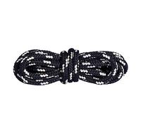 Mountval Laces, Performance Shoe Laces For Hiking And Outdoor Boots, Ultra Strong, Made In Europe, 1 Pair (120 Cm - 48 Inch - 6 To7 Eyelet Pairs / 9110 - Black With Beige)