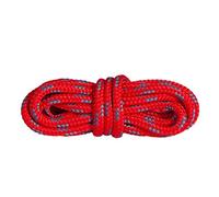 Mountval Laces, Performance Shoe Laces For Hiking And Outdoor Boots, Ultra Strong, Made In Europe, 1 Pair, 120 cm - 48 inch - 6 to7 eyelet pairs, 3184 - Red With Dark Grey