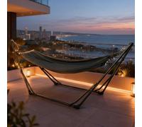 Mountview 2-in-1 Hammock & Hanging Chair with Foldable Stand, Heavy Duty 150 kg Capacity, Portable Indoor & Outdoor Relaxation Set