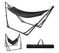 Mountview 2-in-1 Hammock & Hanging Chair with Foldable Stand, Heavy Duty 150 kg Capacity, Portable Indoor & Outdoor Relaxation Set