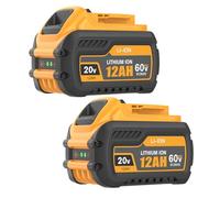 Mounzuikue 2Pack 12.0Ah Replacement for Dewalt 20V 60V Flexvolt Battery Compatible with Dewalt Battery DCB609 DCB606 DCB612 DCB200 DCB201 DCB203 DCB204 DCB206 DCB207 Cordless Tools