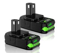 Mounzuikue 2Pack 3.0Ah Replacement for Ryobi 18V Battery Lithium Compatible with Ryobi 18 Volt Battery ONE+ Plus P102 P103 P104 P105 P106 P108 P107 P109 P190 PBP002 PBP003 PBP004 PBP005 Power Tools