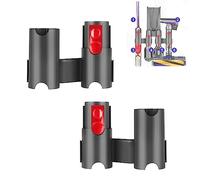 Moupaa 2 Pack Mount Organizer Holder for Dyson V15 V12 V11 V10 V8 V7 Outsize Cordless Stick Vacuum Cleaner, Docking Station Wall Mount Attachments