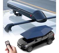 moupeaktain Fully Automatic Car Umbrella Tent with Remote Control - One-Touch Folding UV Sun & Rain Protection, With Roof Rail / 5000mah Battery/Storage Box, Car Cover Tent for Sedan & Suv Blue