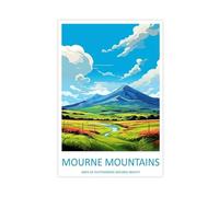 Mourne Mountains Travel Art (2) Canvas Poster Wall Art Decor Print Picture Paintings for Living Room Bedroom Decoration 08x12inch(20x30cm)