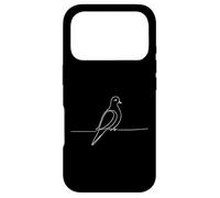 Mourning Dove Line Art Bird Ornithology Wildlife Design Case for iPhone 17 Pro