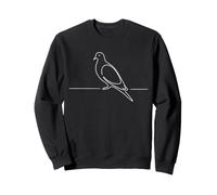 Mourning Dove Line Art Birdwatcher Sweatshirt