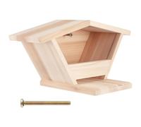 Mourning Dove Nesting Box, Wooden Bird House for Outside, Sloped Roof Rainproof Nest Box, Hanging Outdoor Pigeon Habitat, Easy Install Dove Houses for Garden Decor