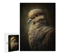 Mourning Dove Portrait, 500 PCS Adult Wooden Jigsaw, New Year Gift; for Shared Table Time
