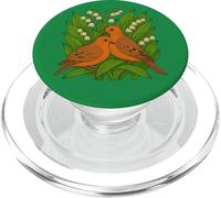 Mourning Doves and Lily of the Valley Spring Romance Art PopSockets PopGrip for MagSafe