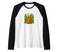 Mourning Doves and Lily of The Valley Spring Romance Art Raglan Baseball Tee
