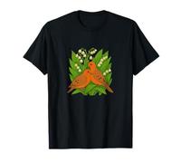 Mourning Doves and Lily of The Valley Spring Romance Art T-Shirt