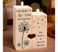 Mourning Gift - Memorial Candle Holder, Funeral Candle, Grave Candles, Loved and Unforgotten, Grave Decoration, Mourning Gifts, Funeral Light, Funeral Gifts for Survivors, Consolation Gifts Mourning