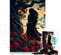 Mourning Rogue Rose Tree 1000 Pieces Jigsaw Puzzles for Teenagers Improve Recall Quiet Hobby Exact Edge Birthday Gift (50x75cm)