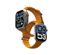 Mous Active Apple Watch Strap Compatible with Apple Watch 42mm 44mm 45mm 46mm 49mm, Durable Fluoroelastomer Band, Water-Resistant, Adjustable Band for iWatch Series 10-1,Ultra/Ultra 2/SE,Orange,Large