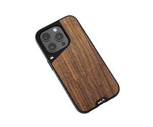 Mous Case for iPhone 15 Pro MagSafe Compatible - Walnut - Shockproof | Mous Case for iPhone 15 Pro MagSafe Compatible - Limitless 5.0 - Walnut - Protective iPhone 15 Pro Case - Shockproof Phone