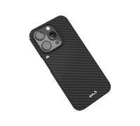 Mous for iPhone 15 Pro Max Case MagSafe Compatible - Super Thin Magnetic Phone Cover - Carbon Fibre Black