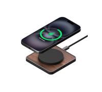 Mous- MagSafe Wireless Charger 15W Qi2 Certified Fast Charging Pad, Compatible with iPhone 17/16/15/14/13/12, Pixel 10 series and Airpods - Walnut