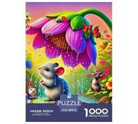 Mouse, 1000-piece Jigsaw Puzzle, Charming Recreational Gift Delivering Calm Focus Joyful Engagement, Ideal Option for Friends Relatives Colleagues Festive Moments, Suitable for Ages 12+, 52x38cm/100