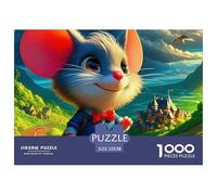 Mouse, 1000-piece Jigsaw Puzzle, Engaging All Round Activity Combining Challenge Calm Focus Enjoyment, Adaptable for Leisure Learning Decoration Social Interaction, Suitable for Ages 12+, 52x38cm/10