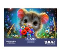 Mouse 1000 Piece Jigsaw Puzzle for Adults And Kids - Small Rodent Premium Quality, Rewarding, DIY Wall Decor, 'What Happens Next' 70x50cm/1000pcs