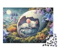 Mouse 1000 Piece Jigsaw Puzzle for AdultsStarry Bunny Jigsaw Great Gift Fun Activity for Home Colourful Challenging & Brainteasing PuzzlesPuzzle Game for The 38x26cm/10