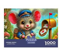 Mouse, 1000-piece Jigsaw Puzzle, Goal Oriented Recreational Game Motivating Efficiency Speed Strategic Planning, Lively Indoor Amusement Enhancing Engagement through Playful Rivalry, Suitable for Ages