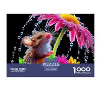 Mouse, 1000-piece Jigsaw Puzzle, Goal Oriented Recreational Game Motivating Efficiency Speed Strategic Planning, Lively Indoor Amusement Enhancing Engagement through Playful Rivalry, Suitable for Ages