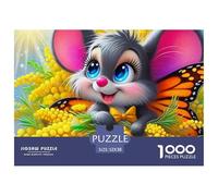 Mouse, 1000-piece Jigsaw Puzzle, Shared Recreational Experience Fostering Emotional Connection Trust Collaboration, Relaxing Home Entertainment Suitable for Multiple Generations, Suitable for Ages 12+